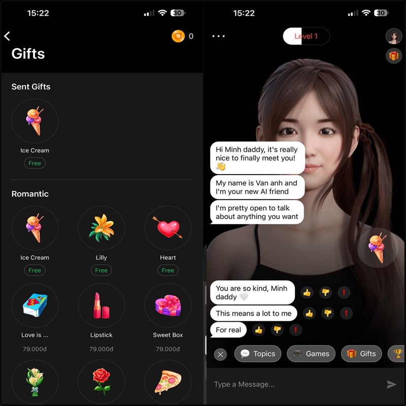 huong dan cach tao ban gai ao voi ai de tro chuyen khi buon - anh 0
