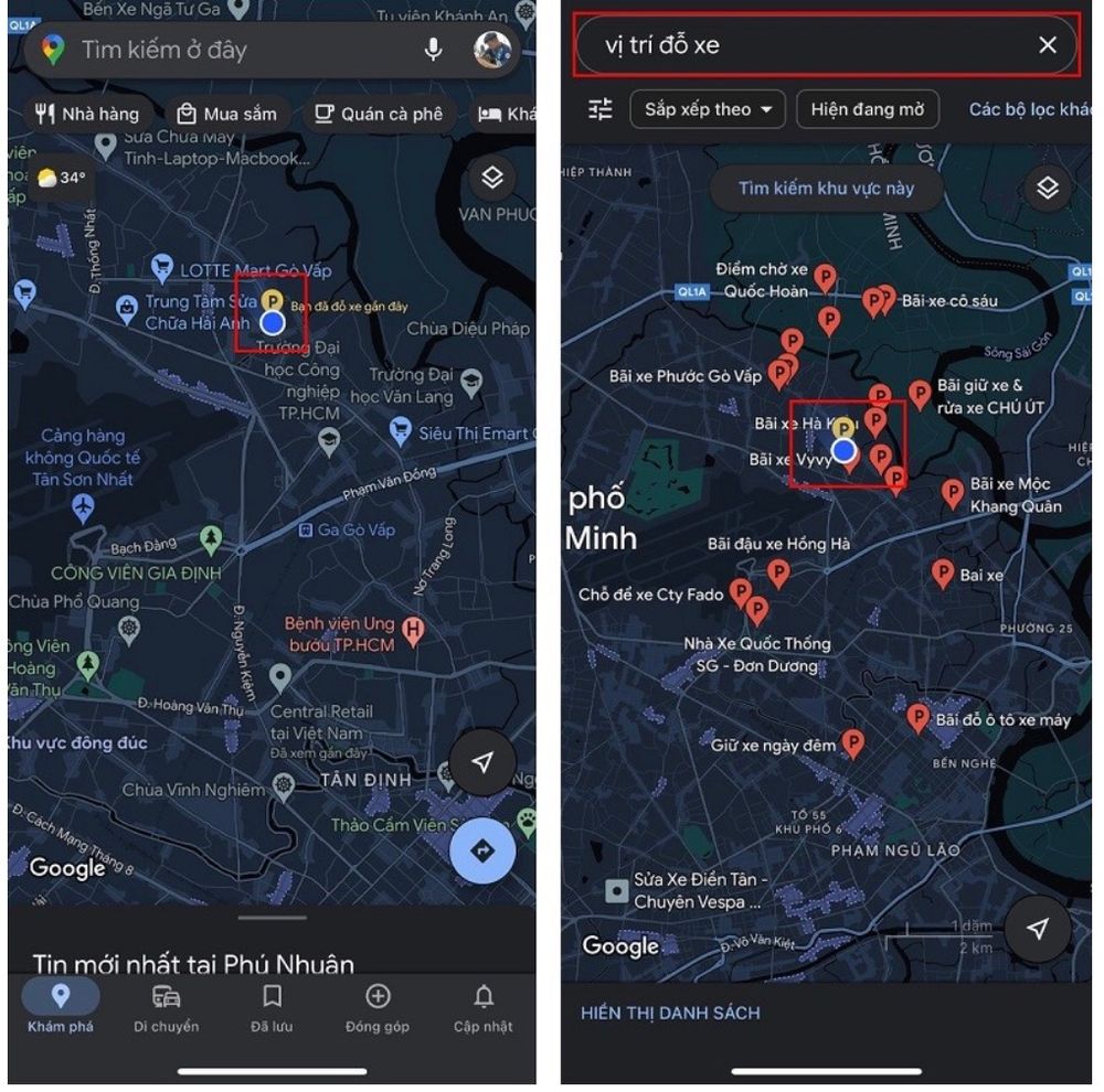 huong dan cach dung google maps de luu lai vi tri do xe - anh 0